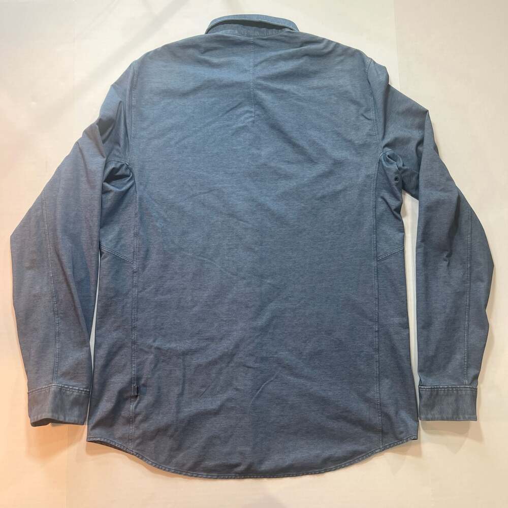 Lululemon Men's Commission Long Sleeve Shirt Medium Blue - Picture 6 of 8
